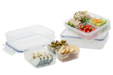 divided plastic containers for lunch